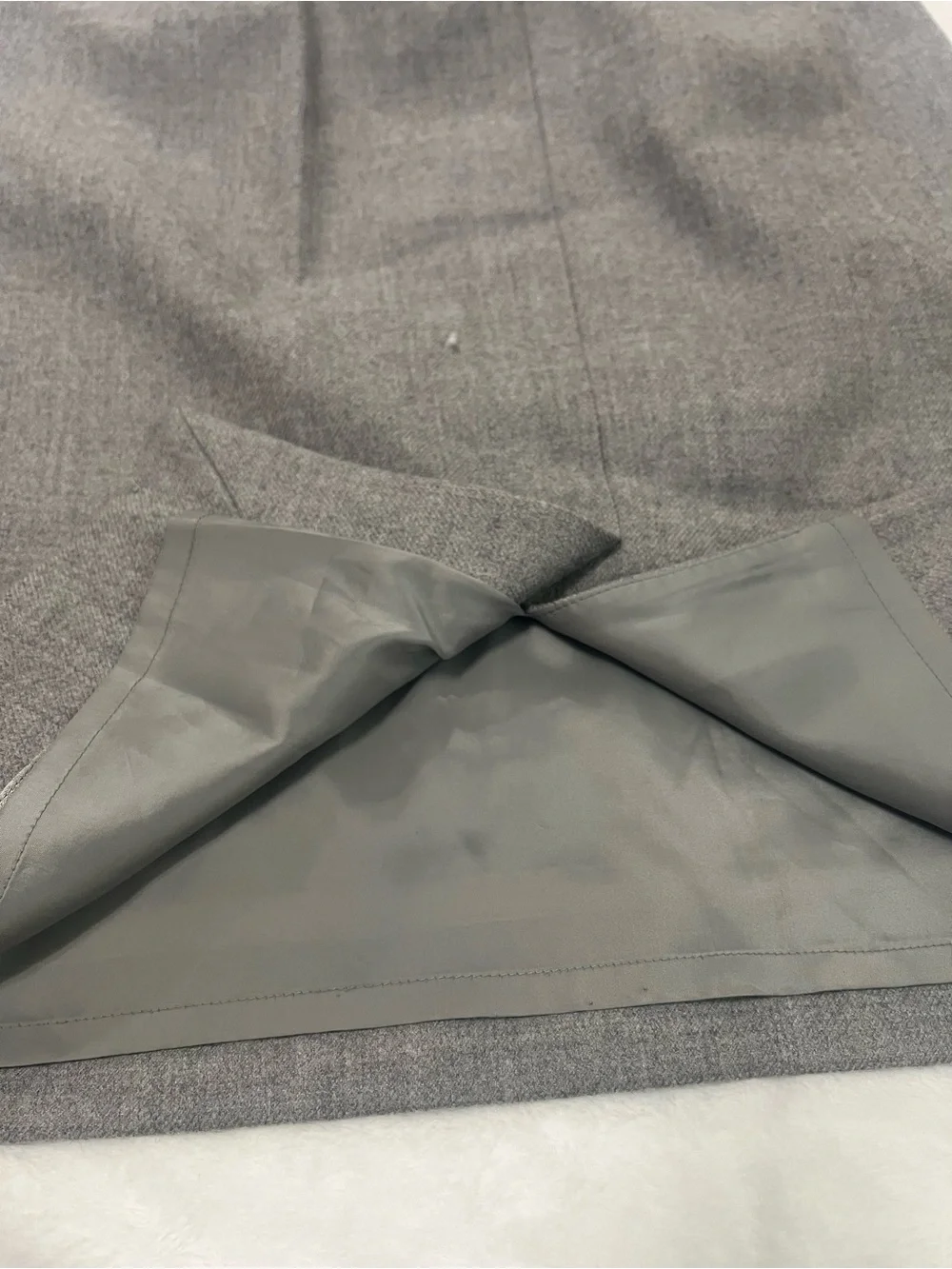 J. Crew Gray Tweed Midi Pencil Skirt